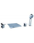 Смеситель на борт ванны Фэма CUBICA на 3 отверстия хром 23254