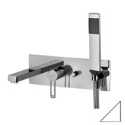 Смеситель для ванны с душем Paffoni Ringo RIN001BO (с внутренней частью) 27142