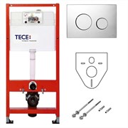 Комплект TECEbase для установки подвесного унитаза с панелью смыва TECEloop хром глянцевый, K400626 30139