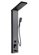 Душевая панель с гидромассажем Frap F24005-6 черная матовая 41264