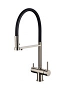 Смесители для кухни с подключением под фильтр Grocenberg GB4095NK никель 42668