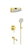 Душевая система скрытого монтажа GAPPO G7106-3 золотой сатин 44012