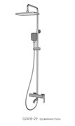 Душевая стойка со смесителем Gappo G18 G2418-29 оружейная сталь 44621