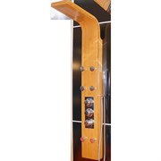 Душевая панель с гидромассажем и термостатом GPD DSP06 бамбук DSP06
