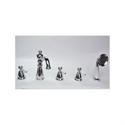 Смеситель на борт ванны Magliezza Grosso Bianco 50119-4-cr Италия 50119-4-cr